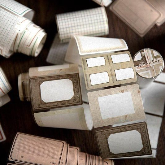 Memo Classic Border Label Pet Tapes