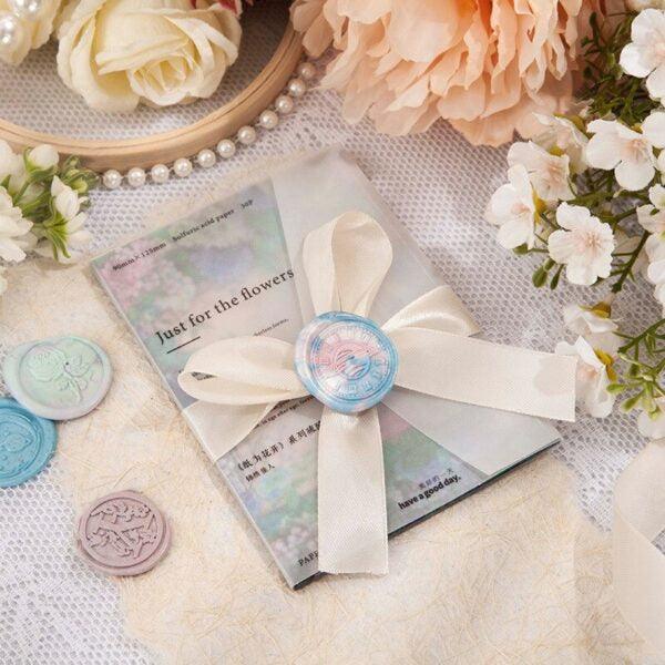 Floral Vellum Paper Book - Journal Carnival