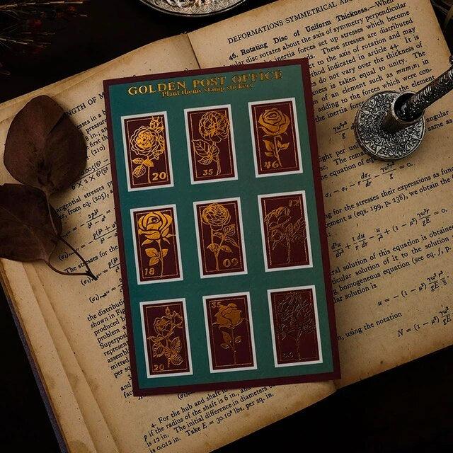Hot Stamping Bronzed Material Stickers - Journal Carnival
