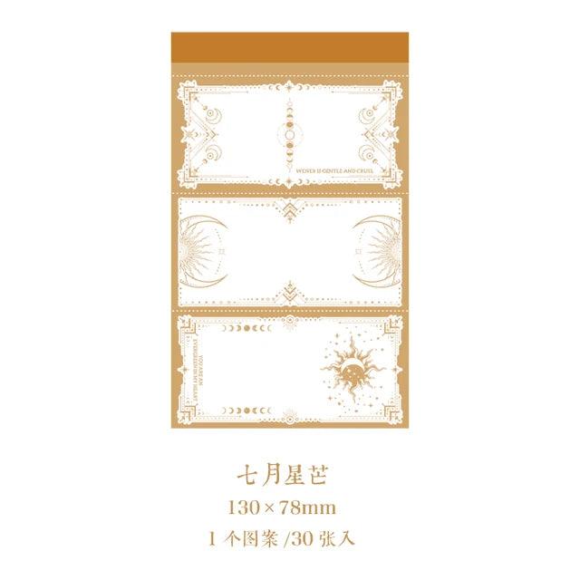 Vintage Frame Moon Phase Memo Pad - Journal Carnival