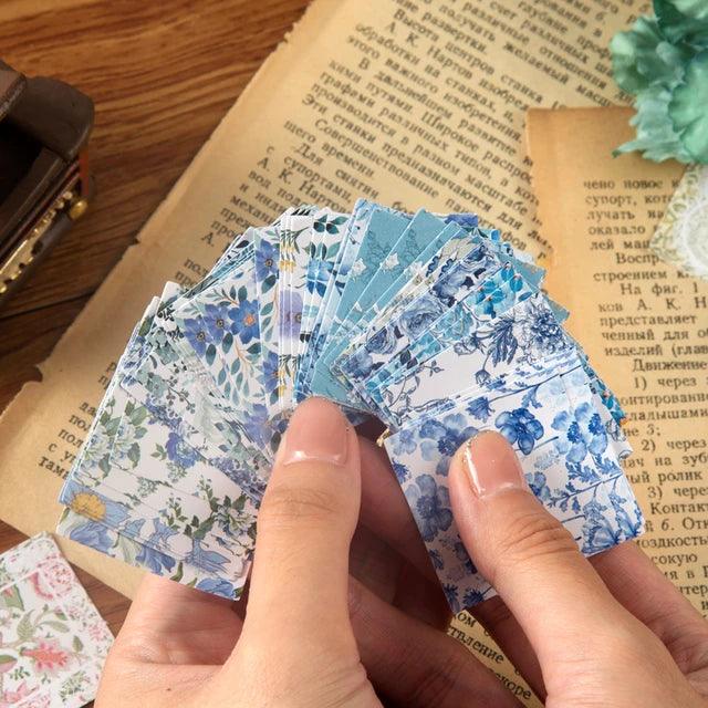 Vintage Fresh Floral Label Boxed Sticker - Journal Carnival