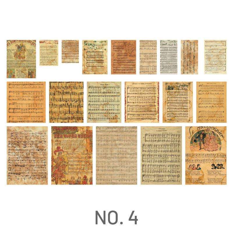 Coffee Stained Scrapbook Papers - Journal Carnival
