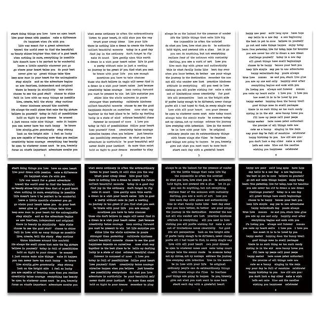 Vintage Text Collection Stickers - Journal Carnival