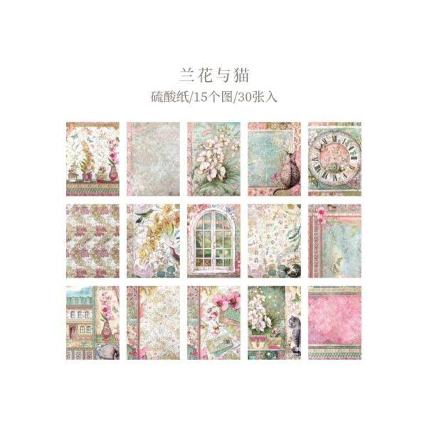Floral Vellum Paper Book - Journal Carnival
