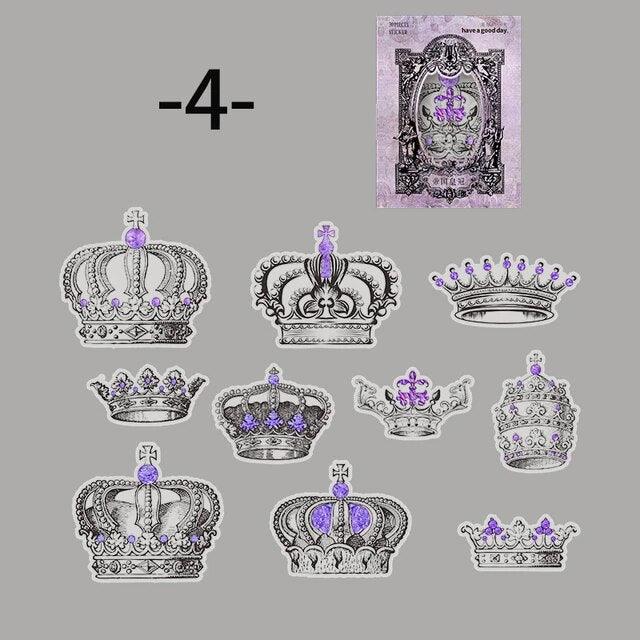 Vintage Art Crystal stickers - Journal Carnival