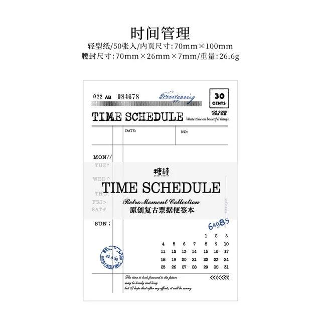 Retro Moment Collection Series Memo Pad - Journal Carnival