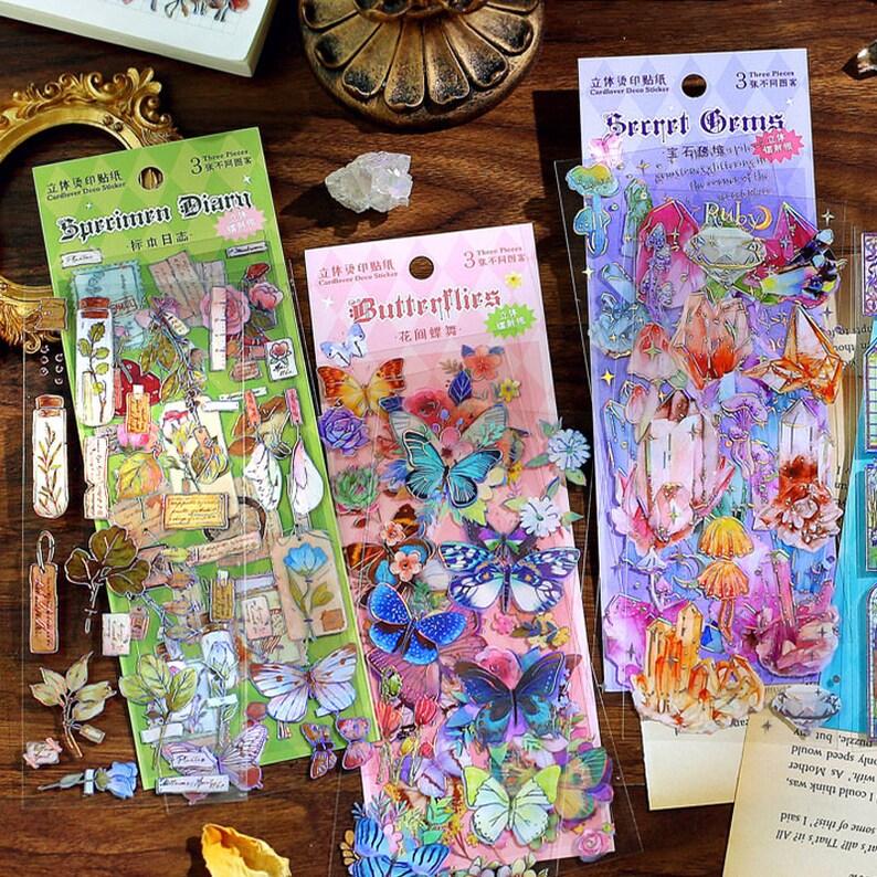 Silver Foil Deco stickers - Journal Carnival