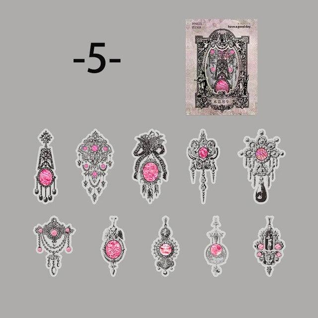 Vintage Art Crystal stickers - Journal Carnival