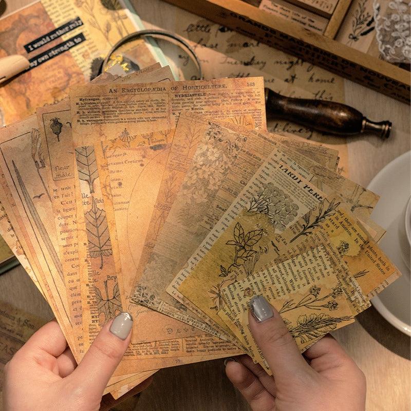 Coffee Stained Scrapbook Papers - Journal Carnival