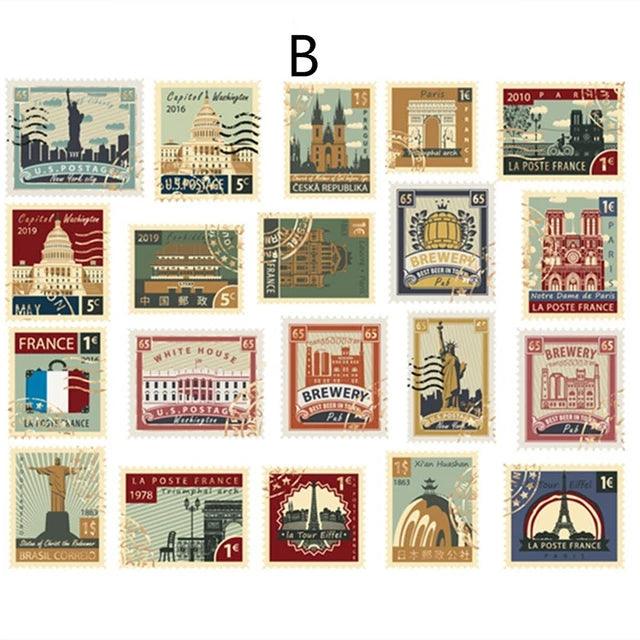 Vintage bronzing Stickers - Journal Carnival