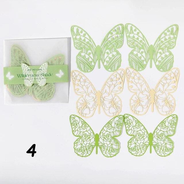 Hollow Lace Butterfly Decorative Papers - Journal Carnival