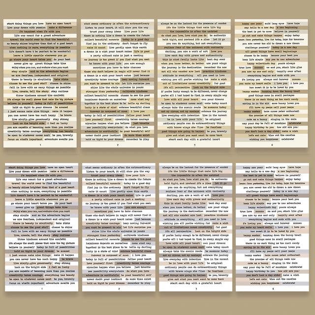 Vintage Text Collection Stickers - Journal Carnival