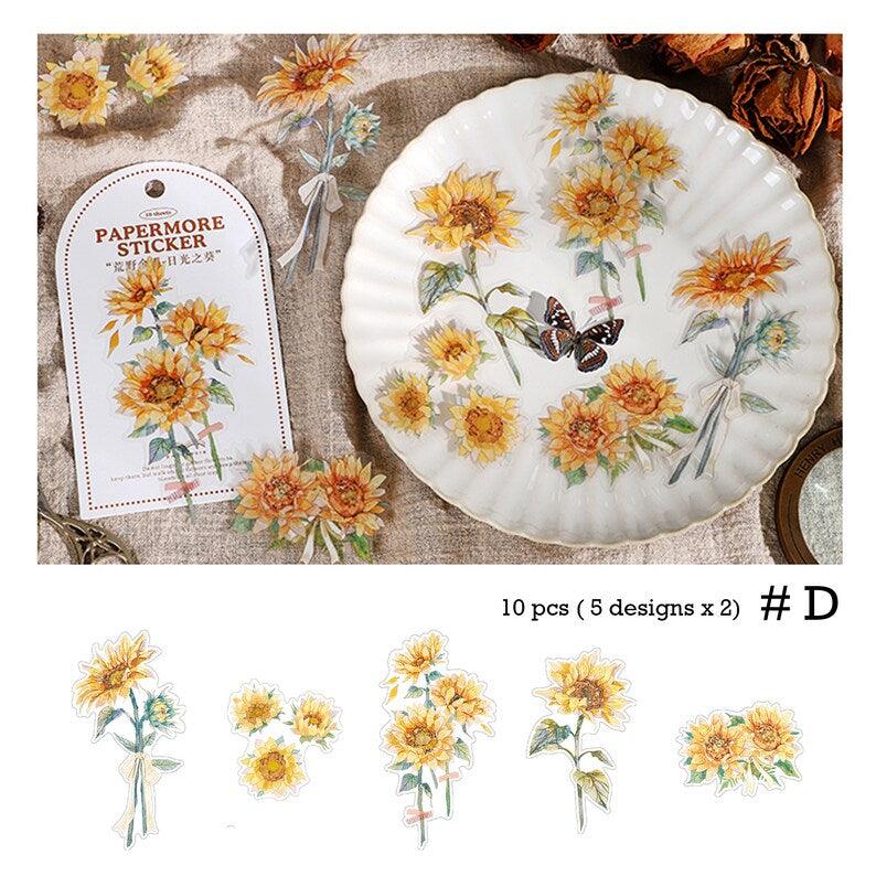 Fresh Flowers Pet Sticker - Journal Carnival