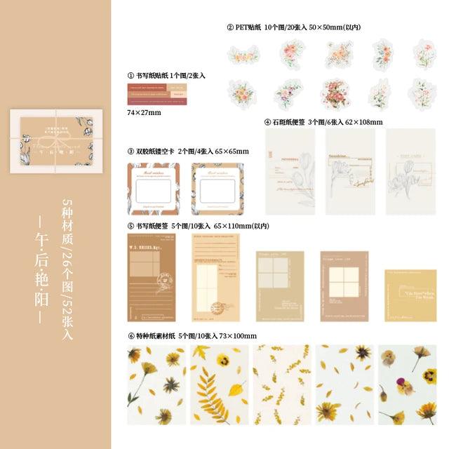 Retro Paper and stickers pack - Journal Carnival