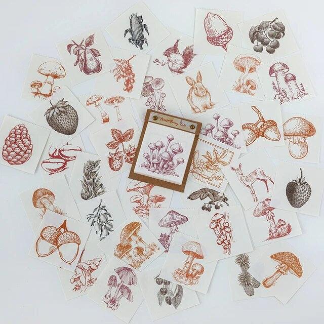 Retro message material paper pad - Journal Carnival