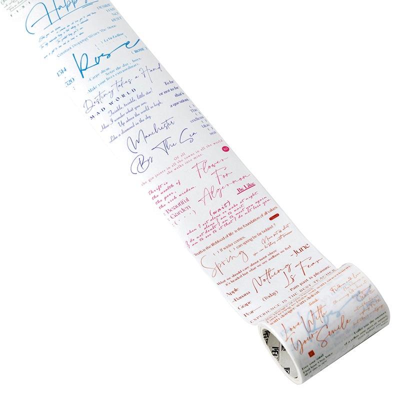 Text life style Series Washitapes - Journal Carnival