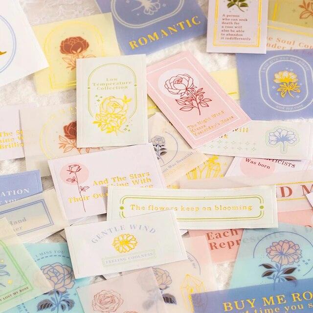 The Tender Rose Series Pet Stickers - Journal Carnival