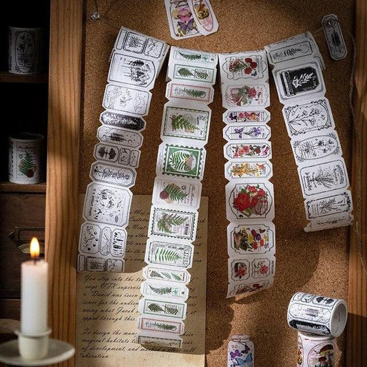Vintage Natural Plants Washi Tape