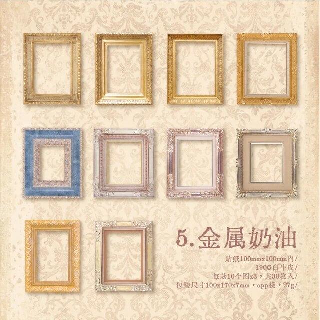 Vintage Hollow Border Paper Frames - Journal Carnival