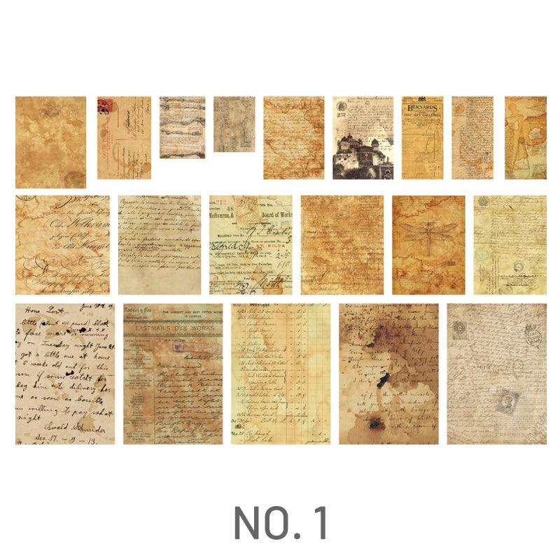 Coffee Stained Scrapbook Papers - Journal Carnival