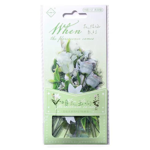 Pet flower Stickers - Journal Carnival