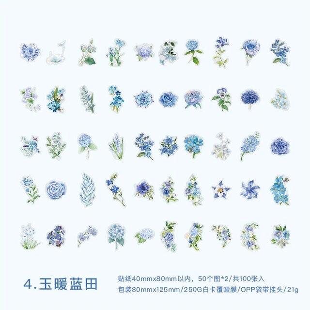 Botanical Flower Pet Stickers - Journal Carnival