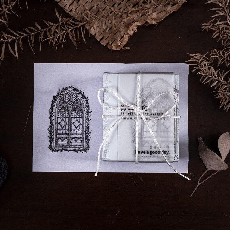 Vintage Baroque Frame Wooden Stamps - Journal Carnival