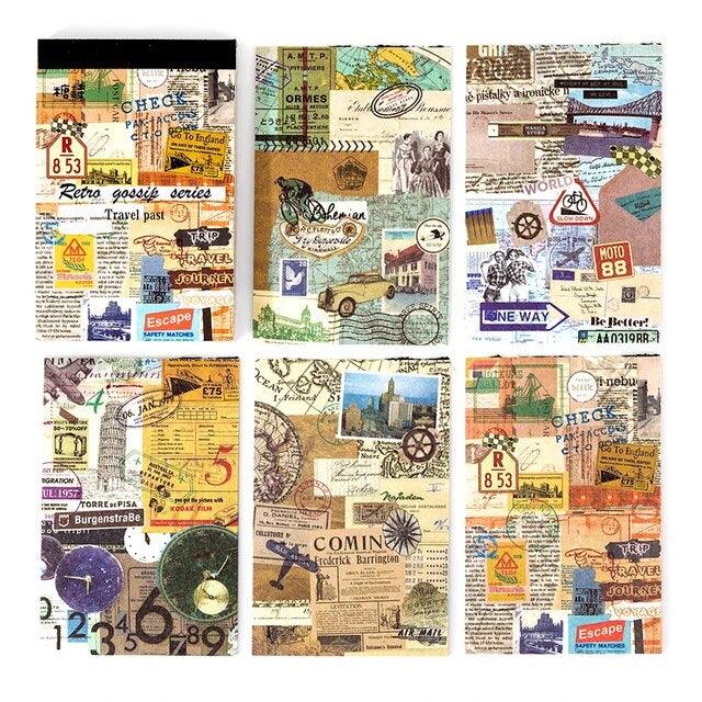 Vintage Design Scrapbook Stamps/prints. Stock Illustration - Illustration  of lifestyle, collage: 114040769