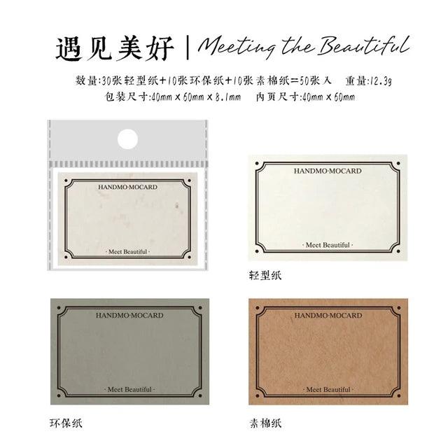 Multi Material Memo Book - Journal Carnival