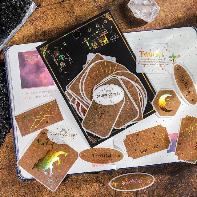 Twelve Constellation Series INS Decorative Sticker - Journal Carnival