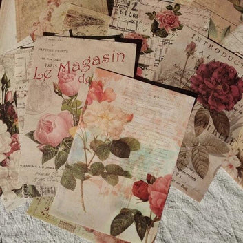 Retro English Letters Deco Paper