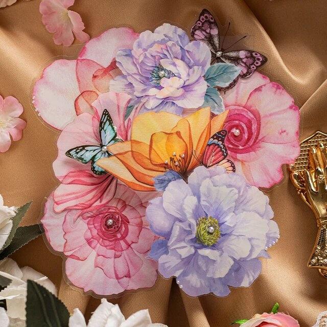 FELIDAE - Stickers muraux - fleurs vintage