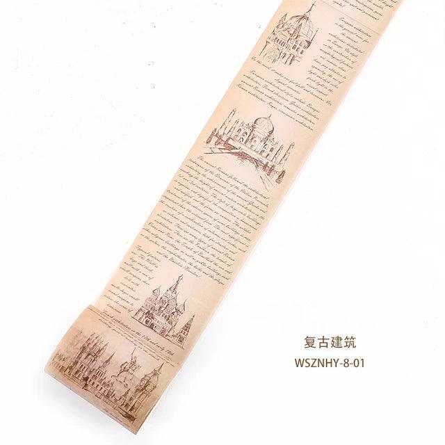 Vintage Style Washi Tape - Journal Carnival