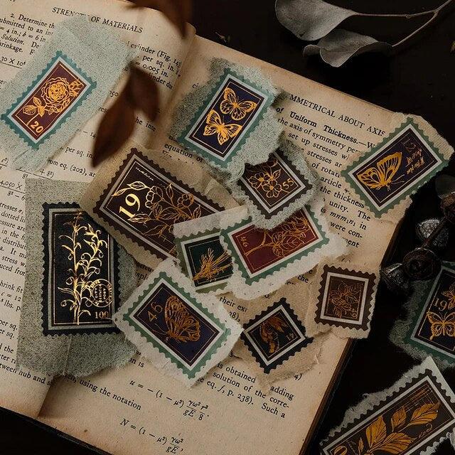 Hot Stamping Bronzed Material Stickers - Journal Carnival