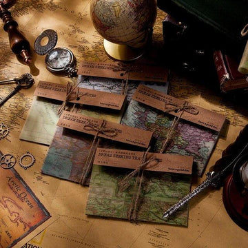 Retro Map Sulfuric Acid Paper - Journal Carnival