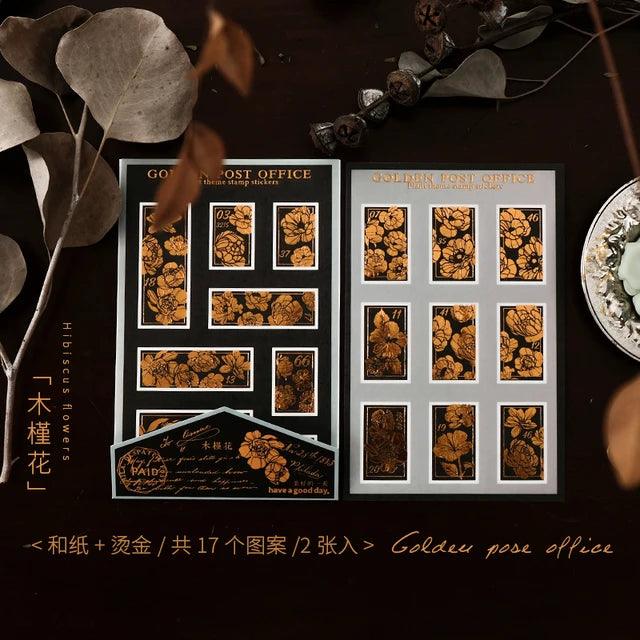 Hot Stamping Bronzed Material Stickers - Journal Carnival