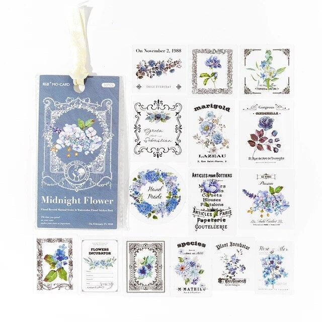 Floral note series stickers - Journal Carnival