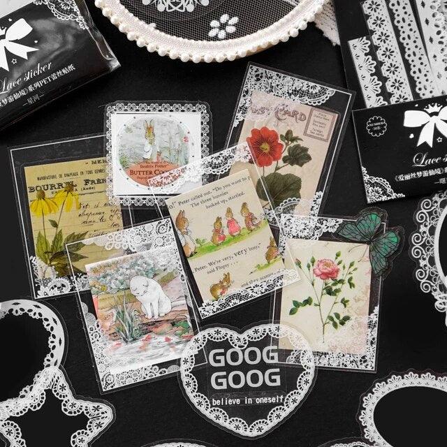 Lace Style pet frame stickers - Journal Carnival