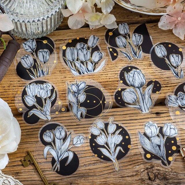 Pet Gliding Flower Stickers - Journal Carnival
