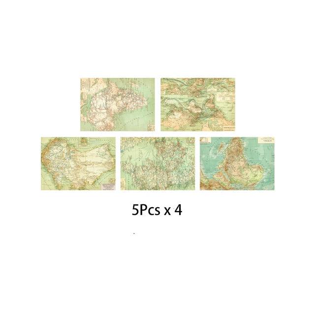 Retro Map Sulfuric Acid Paper - Journal Carnival