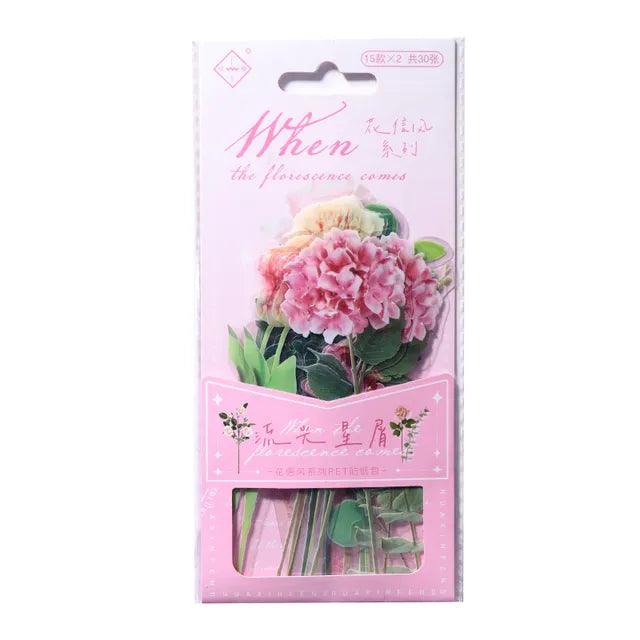 Pet flower Stickers - Journal Carnival