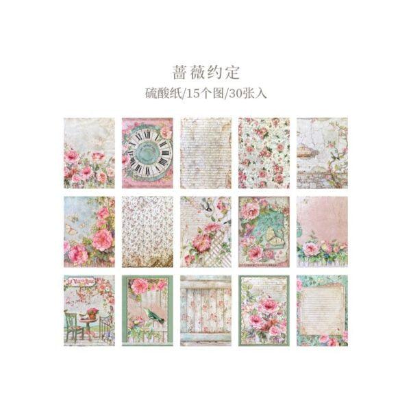 Floral Vellum Paper Book - Journal Carnival