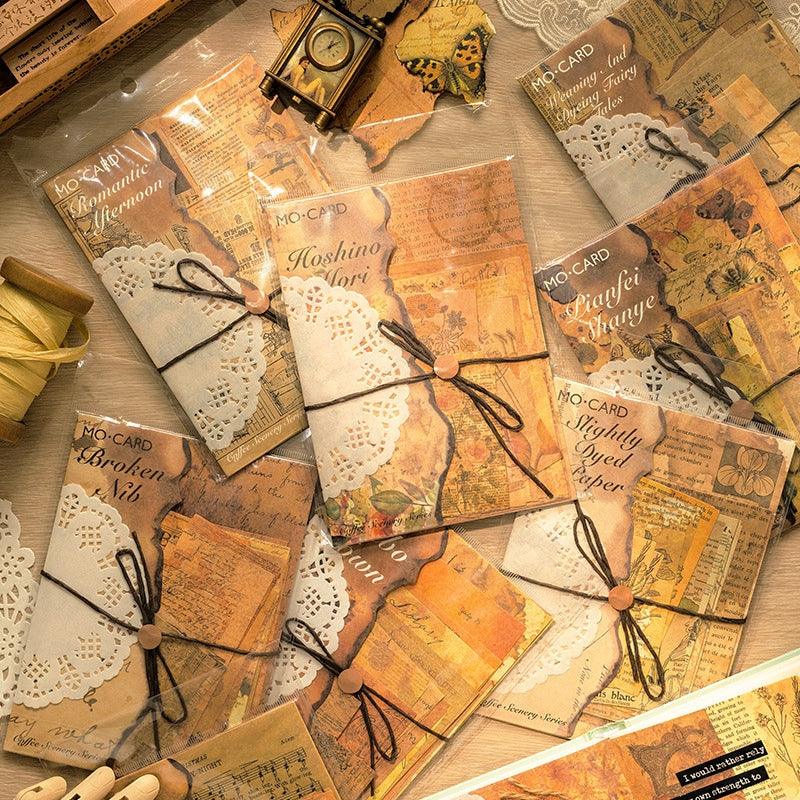 Coffee Stained Scrapbook Papers - Journal Carnival