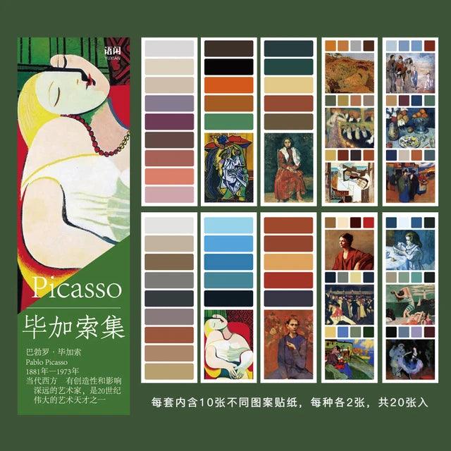Famous Artist Gallery Series Sticker Book - Journal Carnival