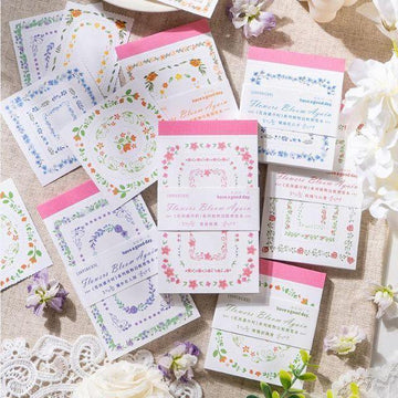 Flower Bloom Again Series Memo Pads - Journal Carnival