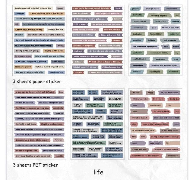 Kawaii Film Sentence Stickers