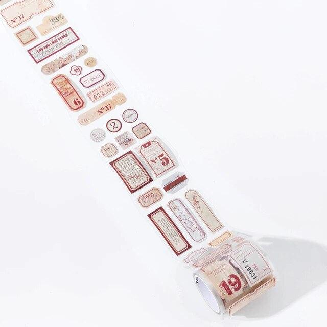 Retro Label Seal Pet Tape - Journal Carnival