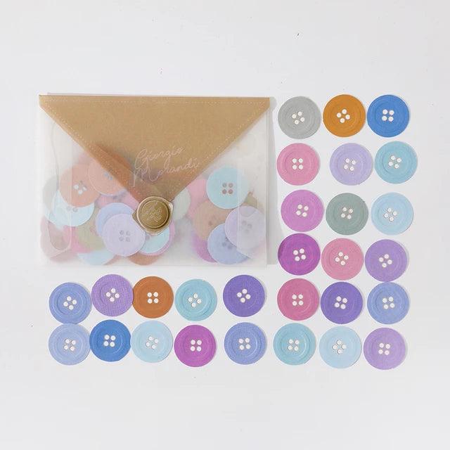 Button style Journal Stickers - Journal Carnival