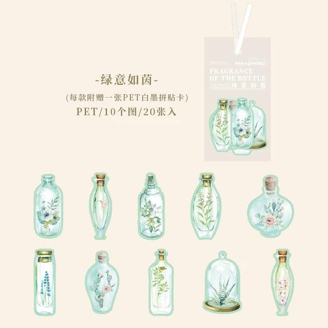Flower in Bottle Series Pet Sticker - Journal Carnival