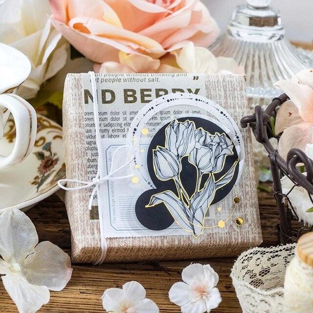 Pet Gliding Flower Stickers - Journal Carnival